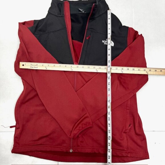 The North Face Activewear Fleece Jacket Men/Women Burgendy Black Full Zip (31) - Picture 5 of 6